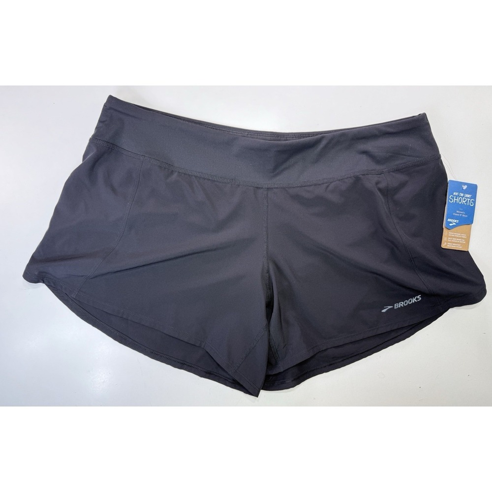 Brooks Womens Chaser 5" Short Size XL Black New